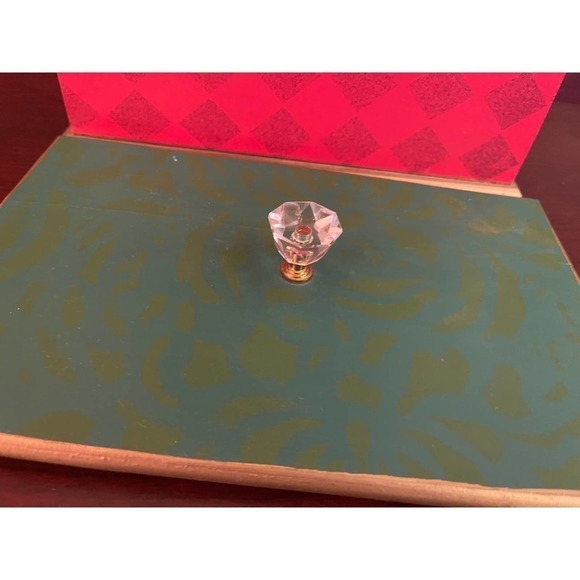 Decorative Wood Christmas Card Box With Doorknob Handle 9.5"L x 6.5"H x 6"W - Picture 10 of 11